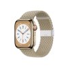 Crong Wave Band - Pleciony pasek do Apple Watch 38/40/41/42 mm (kamienny beż)