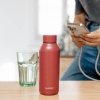 Quokka Solid - Butelka termiczna ze stali nierdzewnej 510 ml (Firebrick Red)