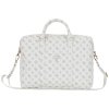 Guess 4G Peony Front Pocket Zipper Triangle Logo - Torba na notebooka 16 (biały)