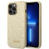 Guess Glitter Flakes Metal Logo Case – Etui iPhone 14 Pro Max (złoty)