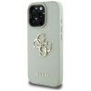 Guess Grained Big 4G Logo Small Classic Logo - Etui do iPhone 16 Pro Max (zielony)
