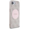 Guess 4G Circle Classic Logo MagSafe - Etui do iPhone 16e (różowo)