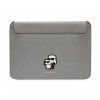 Karl Lagerfeld NFT Saffiano Karl & Choupette Sleeve - Etui na notebook 14 (Srebrny)