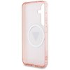 Guess 4G Glitter Triangle Buttons MagSafe - Etui do Samsung Galaxy S25 (różowy)