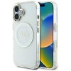 Guess IML Metal Colored Circle Classic Logo MagSafe - Etui do iPhone 16 (biały)