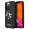 Guess Saffiano 4G Big Silver Logo - Etui iPhone 13 Pro (czarny)