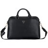 Guess Grained Zipper Pocket Triangle Logo - Torba na notebooka 15 (czarny)