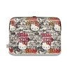 Hello Kitty Zip PU Tags Graffiti Sleeve - Etui na notebooka 13 / 14 (beżowy)