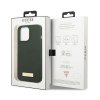 Guess Silicone Logo Plate MagSafe - Etui iPhone 13 Pro Max (zielony)