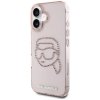 Karl Lagerfeld IML Rhinestones Karl Head - Etui do iPhone 16 (różowy)