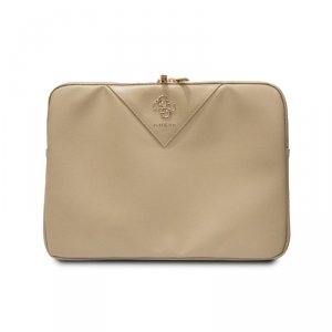 Guess Triangle 4G Sleeve - Etui na notebooka 13 / 14 (złoty)