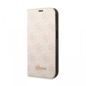 Guess 4G Metal Camera Outline Booktype Case - Etui iPhone 14 Plus (różowy)