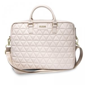 Guess Quilted Computer Bag - Torba na notebooka 15 (różowy)