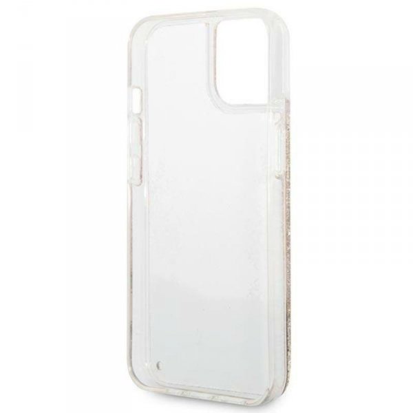 Guess Liquid Glitter Paisley - Etui iPhone 14 Plus (złoty)