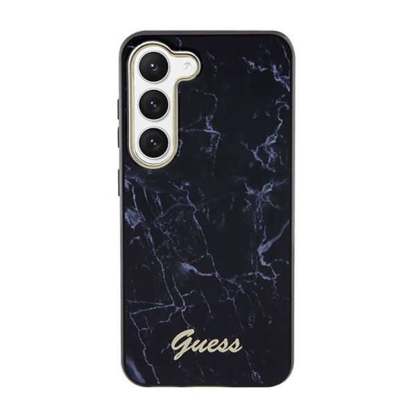 Guess Marble Collection - Etui Samsung Galaxy S23+ (czarny)