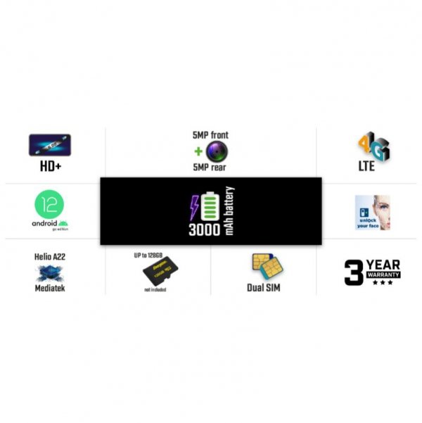Energizer Ultimate U608S - Smartfon 2GB RAM 32GB 6,08&quot; 4G LTE Dual Sim EU (Czarny)