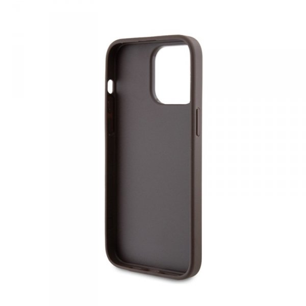 Guess 4G Metal Gold Logo - Etui iPhone 15 Pro Max (brązowy)