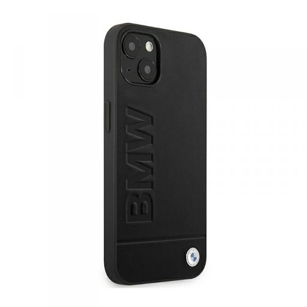 BMW Leather Hot Stamp – Etui iPhone 14 Plus (Czarny)