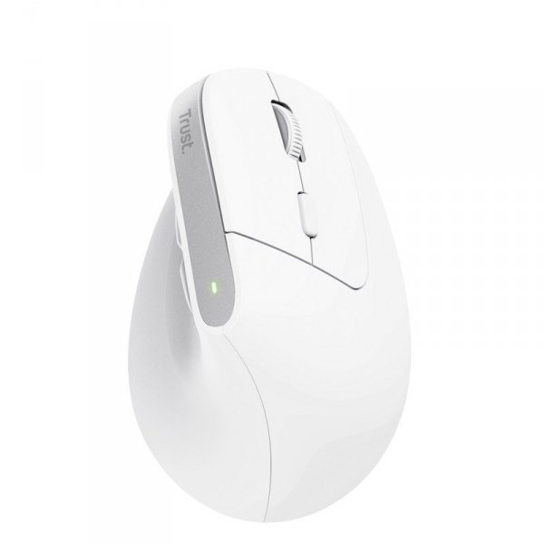Trust Bayo+ - Mysz ergonomiczna bezprzewodowa (Biały)