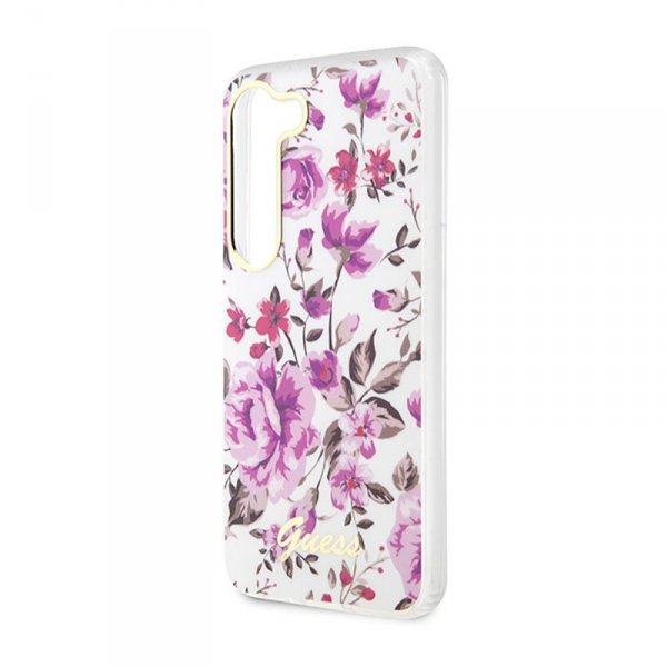 Guess Flower Collection - Etui Samsung Galaxy S23 (biały)