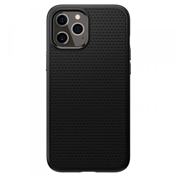 Spigen Liquid Air - Etui do iPhone 12 Pro / iPhone 12 (Czarny)