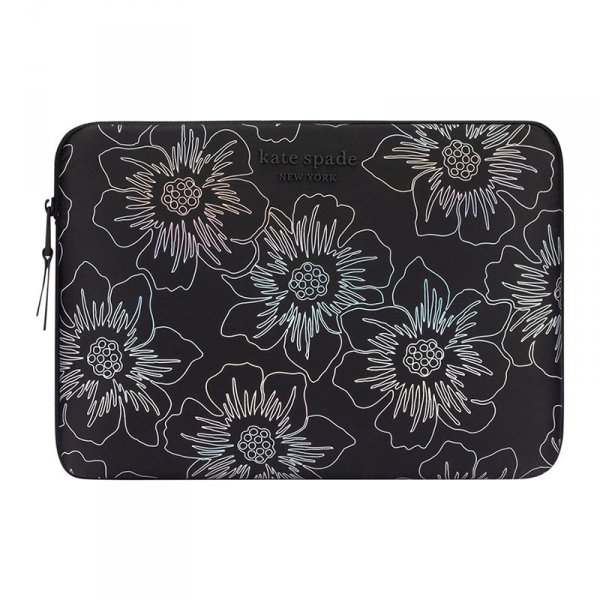 Kate Spade New York Puffer Sleeve - Pokrowiec MacBook Pro 14&quot; / Notebook 14&quot; (Hollyhock Iridescent Black)