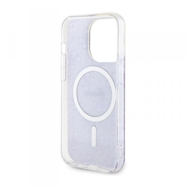 Guess 4G MagSafe - Etui iPhone 14 Pro (Purpurowy)