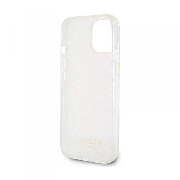 Guess IML Faceted Mirror Disco Iridescent - Etui iPhone 15 (różowy)