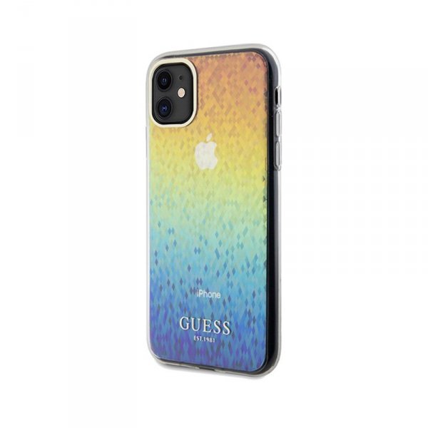 Guess IML Faceted Mirror Disco Iridescent - Etui iPhone 11 (Iridescent)