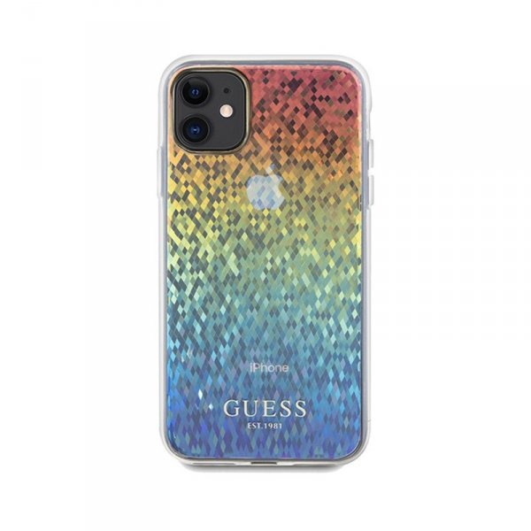 Guess IML Faceted Mirror Disco Iridescent - Etui iPhone 11 (Iridescent)