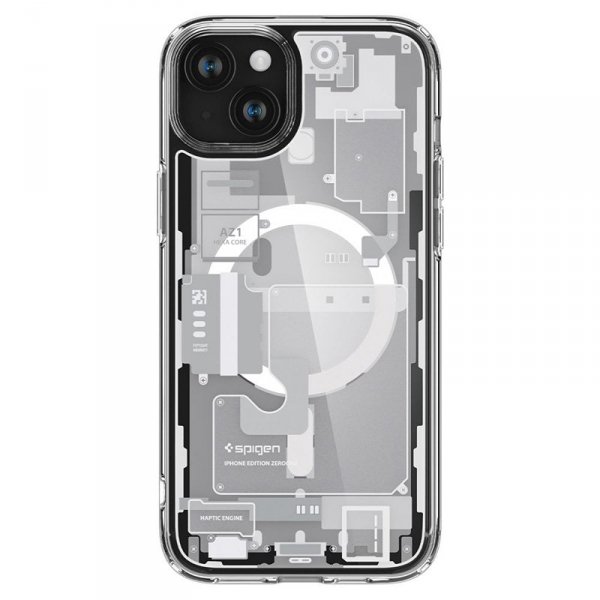 Spigen Ultra Hybrid Mag MagSafe - Etui do iPhone 15 (Zero One White)