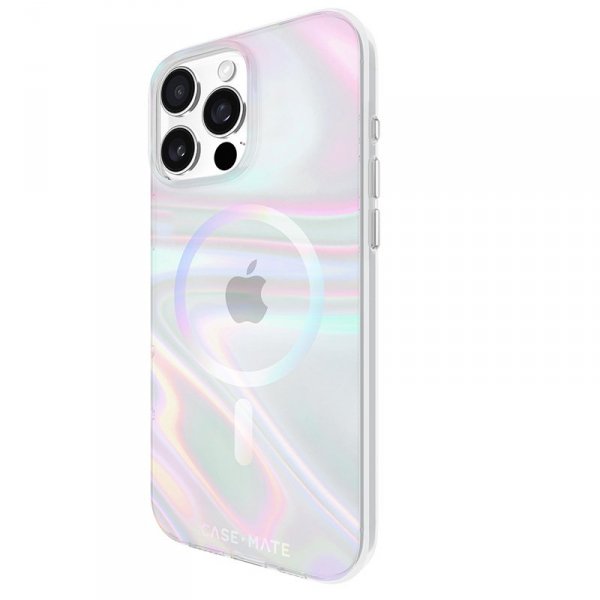 Case-Mate Soap Bubble MagSafe - Etui iPhone 16 Pro Max (Iridescent)