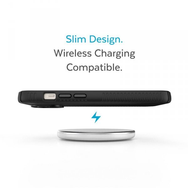 Speck Presidio2 Grip - Antypoślizgowe etui iPhone 15 Plus / 14 Plus (Black / Black / White)
