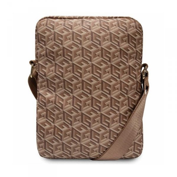 Guess GCube Stripe Tablet Bag - Torba na tablet 10&quot; (Brązowy)