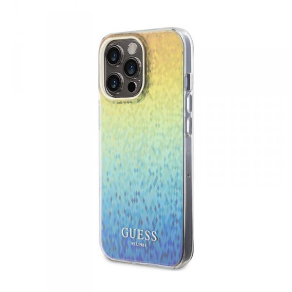 Guess IML Faceted Mirror Disco Iridescent - Etui iPhone 15 Pro Max (Iridescent)