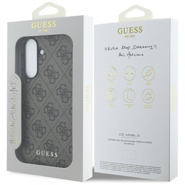 Guess 4G Metal Gold Logo - Etui do Samsung Galaxy A56 5G (brązowy)