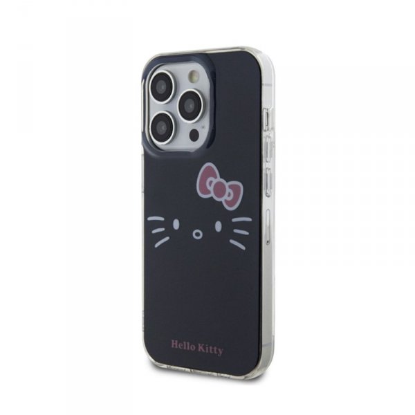 Hello Kitty IML Kitty Face - Etui iPhone 15 Pro (czarny)