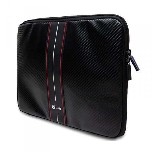 BMW Carbon Red Stripes Sleeve - Etui na notebook 15&quot; / 16&quot; (czarny)
