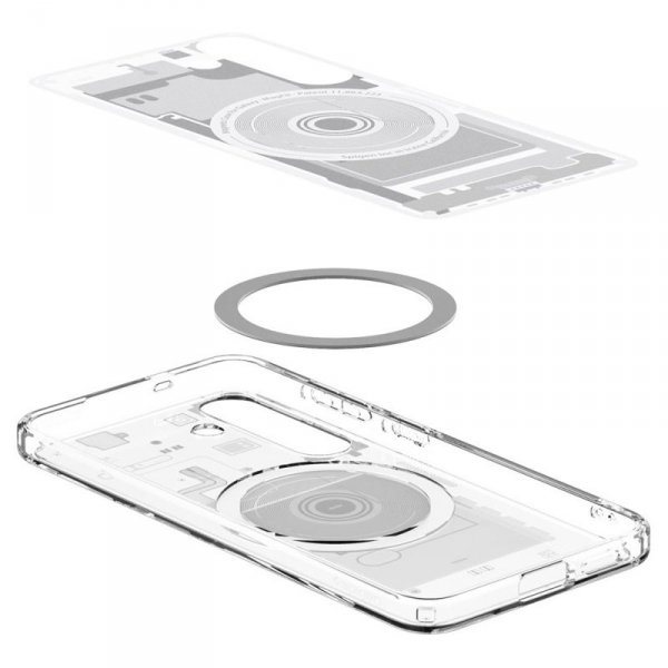 Spigen Ultra Hybrid Mag MagSafe - Etui do Samsung Galaxy S25 (Zero One White)