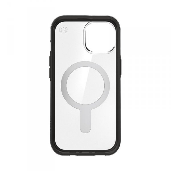 Speck Presidio Perfect-Clear ClickLock & MagSafe - Etui iPhone 16e / iPhone 15 / iPhone 14 / iPhone 13 (Clear / Frosted Black / 