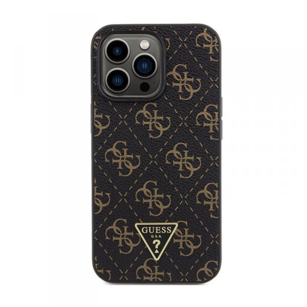 Guess 4G Triangle Metal Logo - Etui iPhone 13 Pro (czarny)