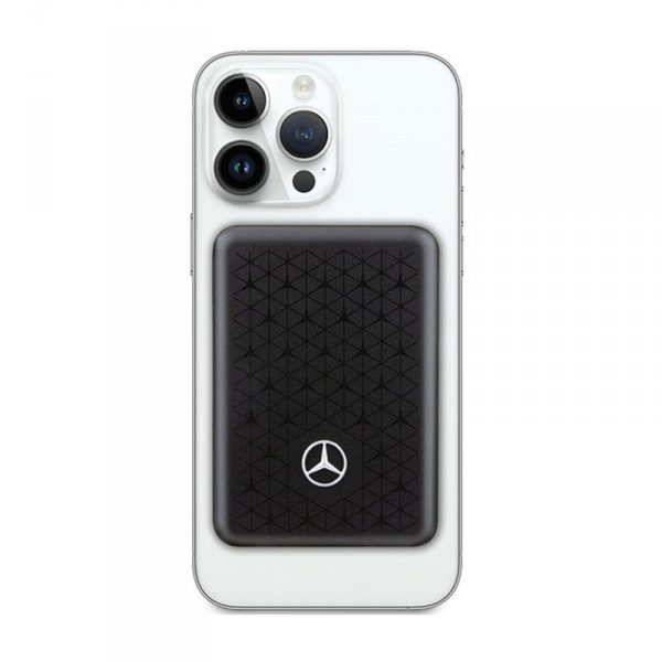 Mercedes Stars Pattern MagSafe - Power Bank indukcyjny 3000 mAh 5W MagSafe (czarny)