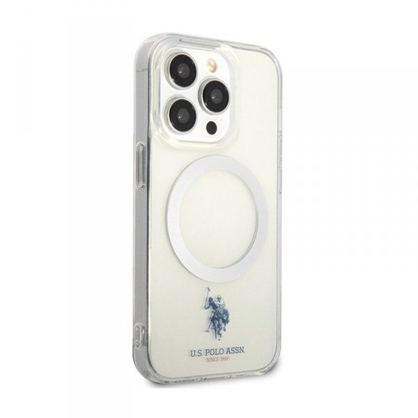 US Polo Assn MagSafe Collection - Etui iPhone 15 Pro Max (przezroczysty)