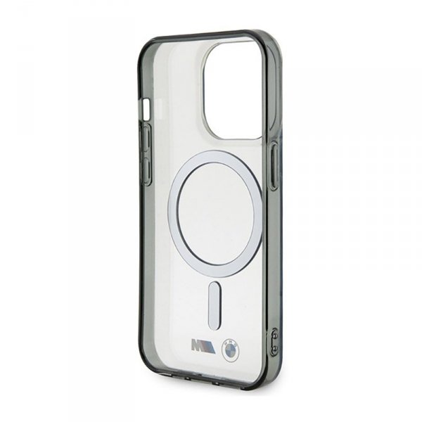 BMW Silver Ring MagSafe - Etui iPhone 14 Pro Max (Przezroczysty)