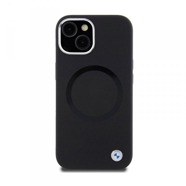 BMW Signature Liquid Silicone MagSafe - Etui iPhone 15 Plus (czarny)