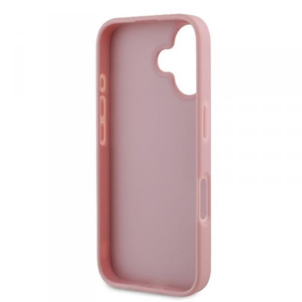 Guess Fixed Glitter Big 4G - Etui iPhone 16 Plus (różówy)