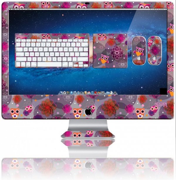Nexgen Skins - Zestaw skórek na obudowę z efektem 3D iMac 27&quot; (Owlettes 3D)