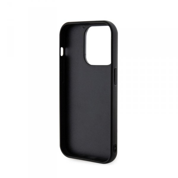 Karl Lagerfeld 3D Rubber Glitter Logo - Etui iPhone 15 Pro (czarny)