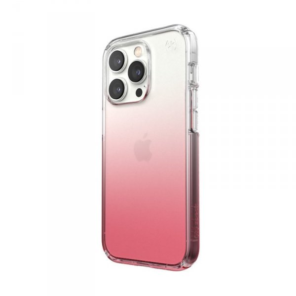 Speck Presidio Perfect-Clear + Ombre - Etui iPhone 14 Pro z powłoką MICROBAN (Clear / Vintage Rose Fade)