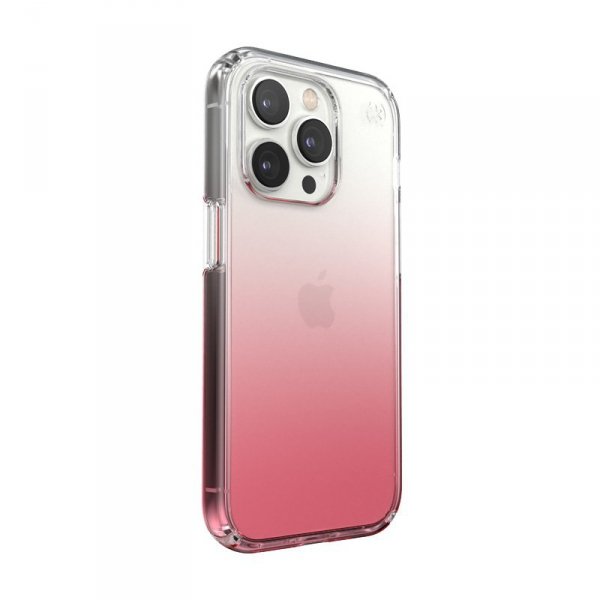 Speck Presidio Perfect-Clear + Ombre - Etui iPhone 14 Pro z powłoką MICROBAN (Clear / Vintage Rose Fade)